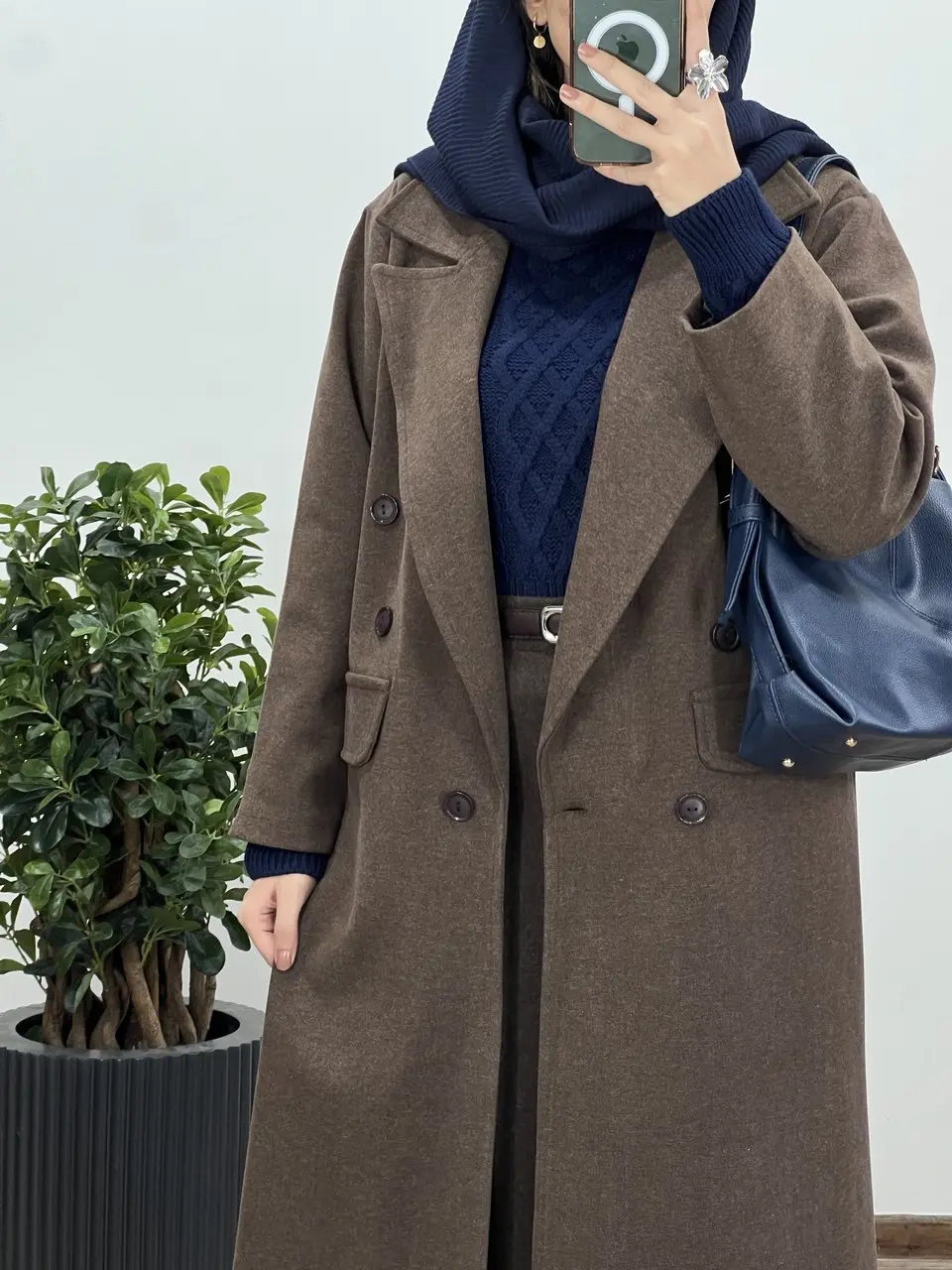 پالتو فوتر بلند آستردار آیسو نهال